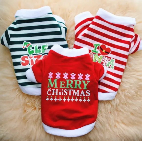 

Factory Price Christmas Dog Costume Winter Hoodie Coat Pet Clothing Dress for Dogs Pet Clothes Cozy Pet Dress for Christmas
