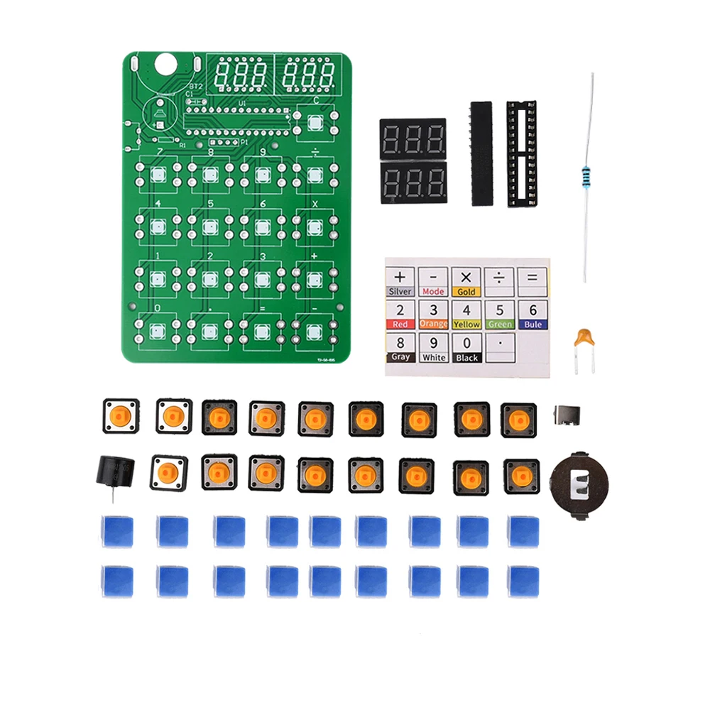 Homemade calculator electronic production kit 51 microcontroller teaching experiment welding practice DIY parts Type-c interface