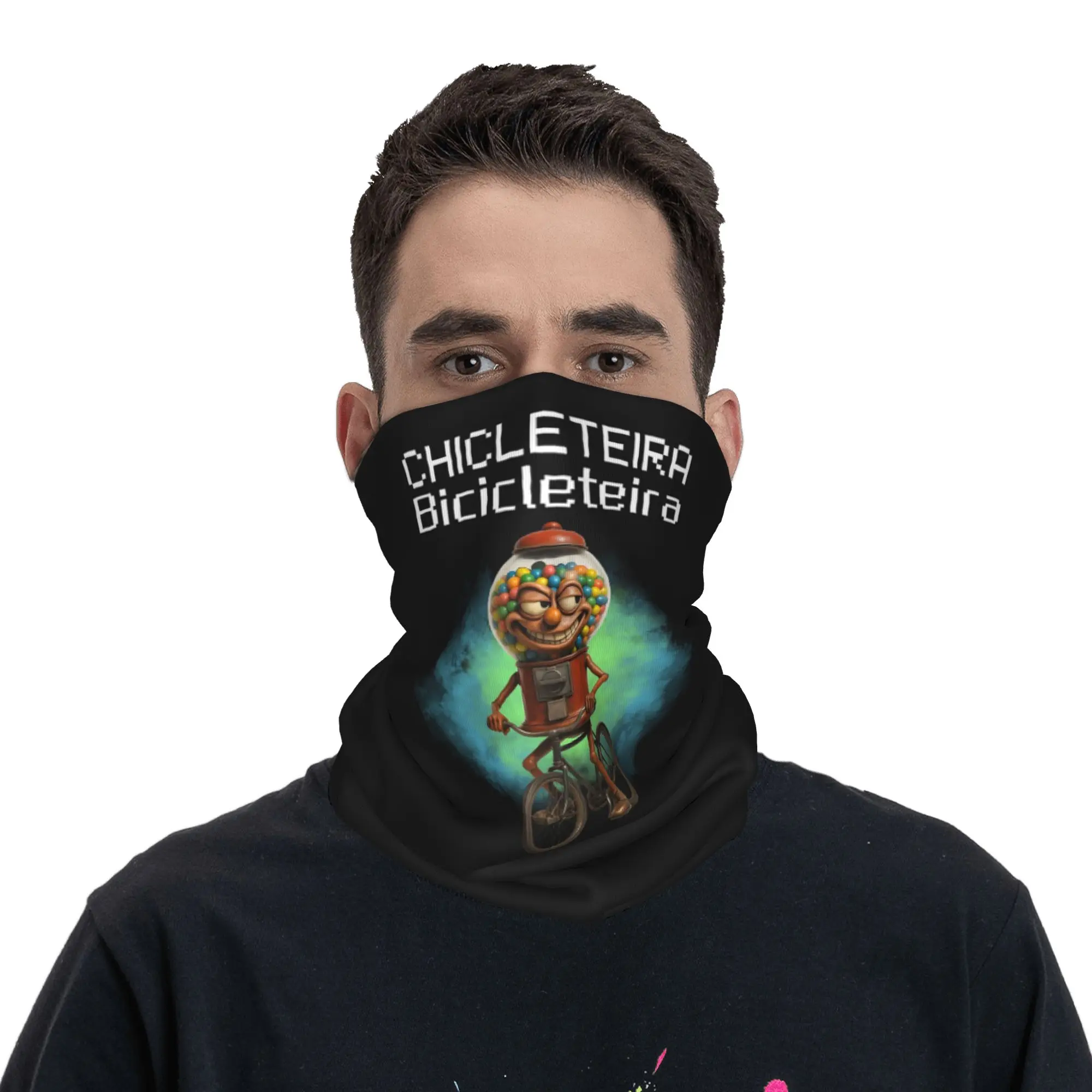 

Chicleteira Bicicleteira Italian Brainrot Bicicleta Bandana Neck Gaiter Printed Wrap Scarf Headband Outdoor Sport for Men Women