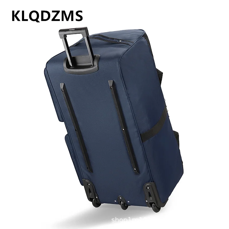 

KLQDZMS Luggage Men's Business Travel Trolley Bags Large Capacity Storage Shipping Bag Oxford Cloth Business Travel Suitcase