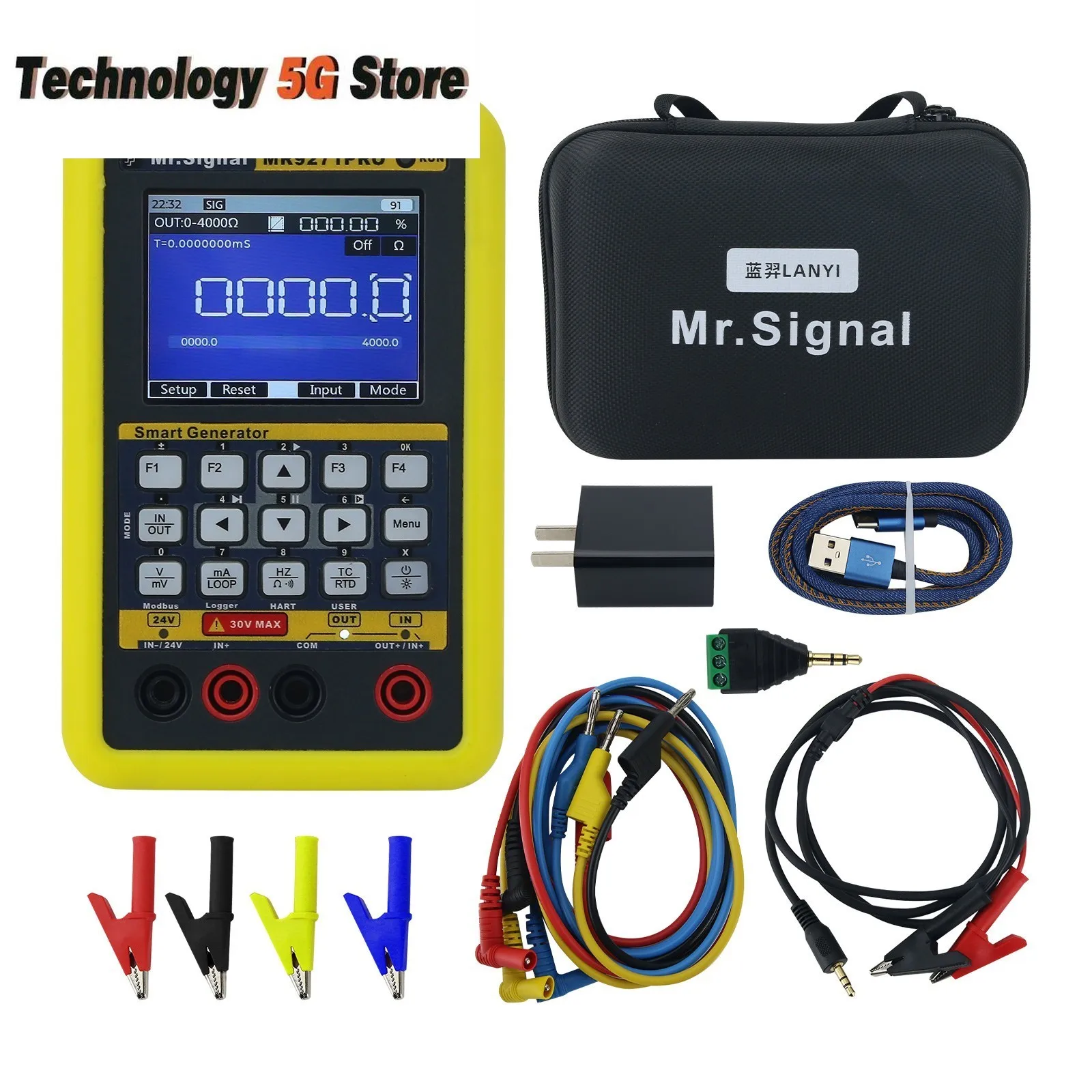 

MR9271PRO Multifunctional Signal Generator 4-20mA HART Communicator Simplex/Duplex Mode for Modbus Debugging