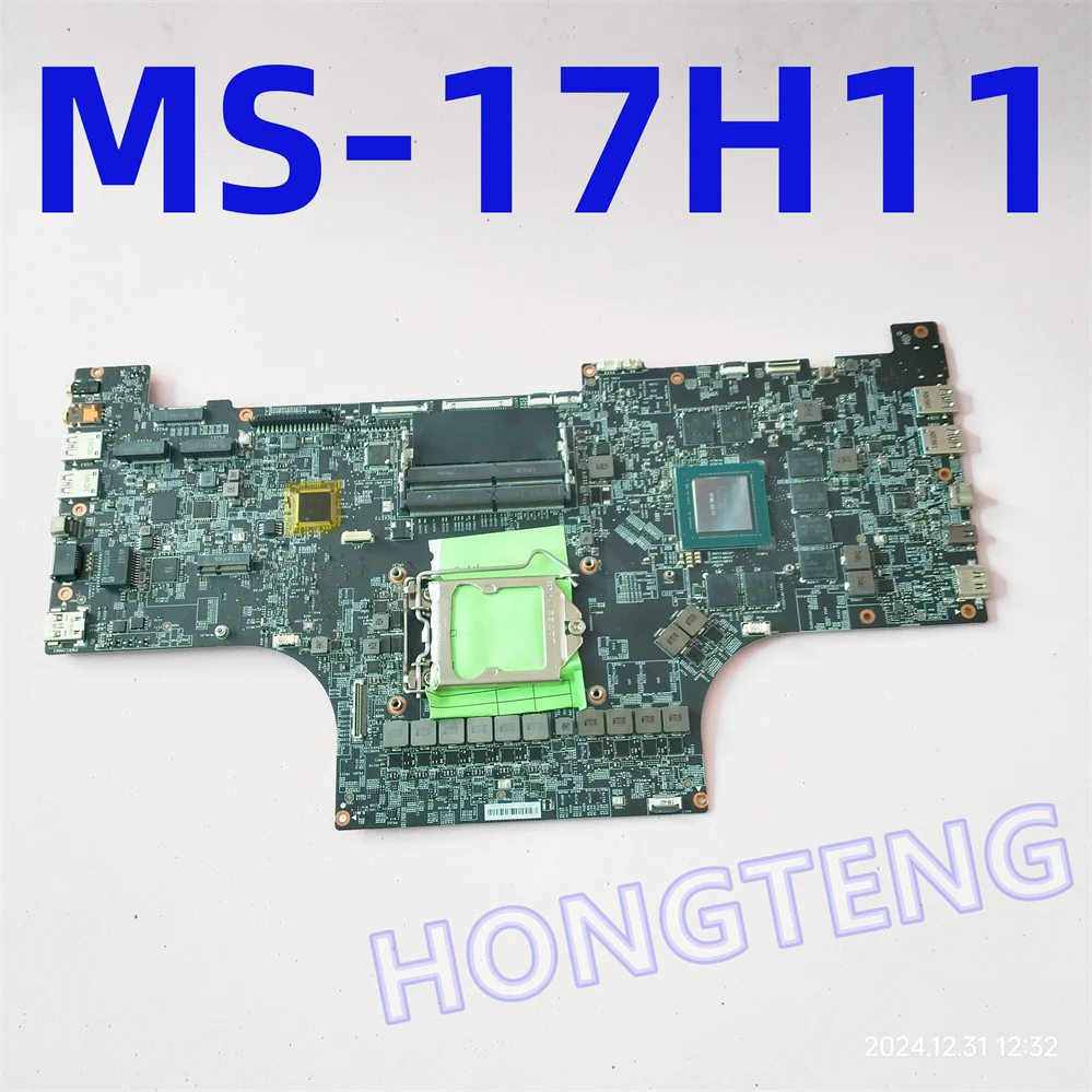

Оригинальная материнская плата MS-17H11 для MSI GT76 Titan DT 9S Intel Socket LGA1151 RTX2080 8 ГБ 607-17H11-01S, 100% работает отлично