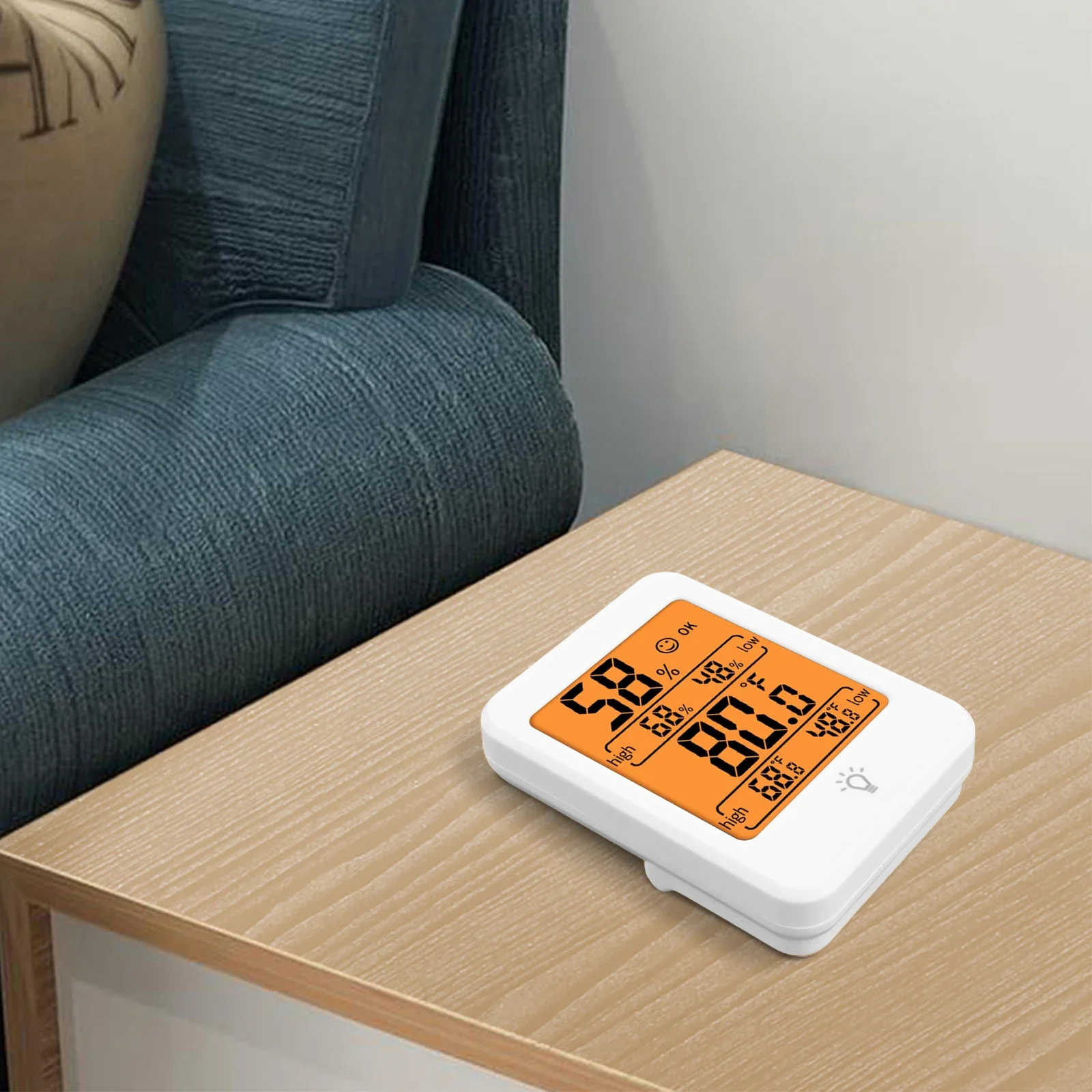 Humidity Measurement Digital Thermometer Flexible Placement Indoor Environment Home Environment Monitoring Device
