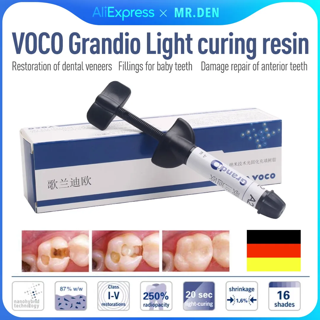 Dental Dentistry VOCO Colandieu BL Whitening Resin Oral Nano Light Curing Resin for Anterior Posterior Restorations Aesthetic