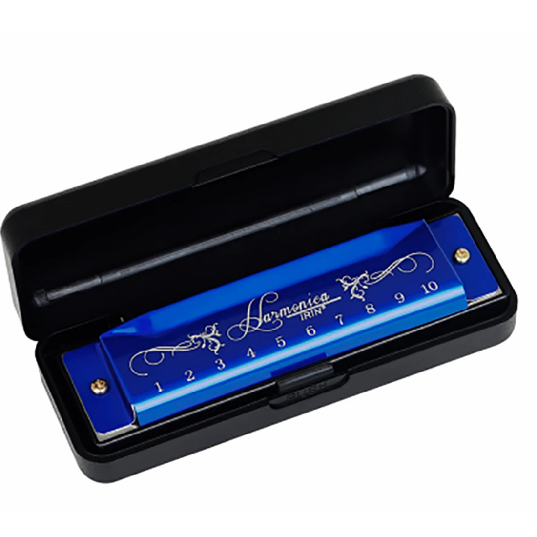 Armonica a chiave C Armonica colorata a 10 fori e 20 toni con custodia Strumento musicale a fiato per principianti Insegnamento di giocare a regalo