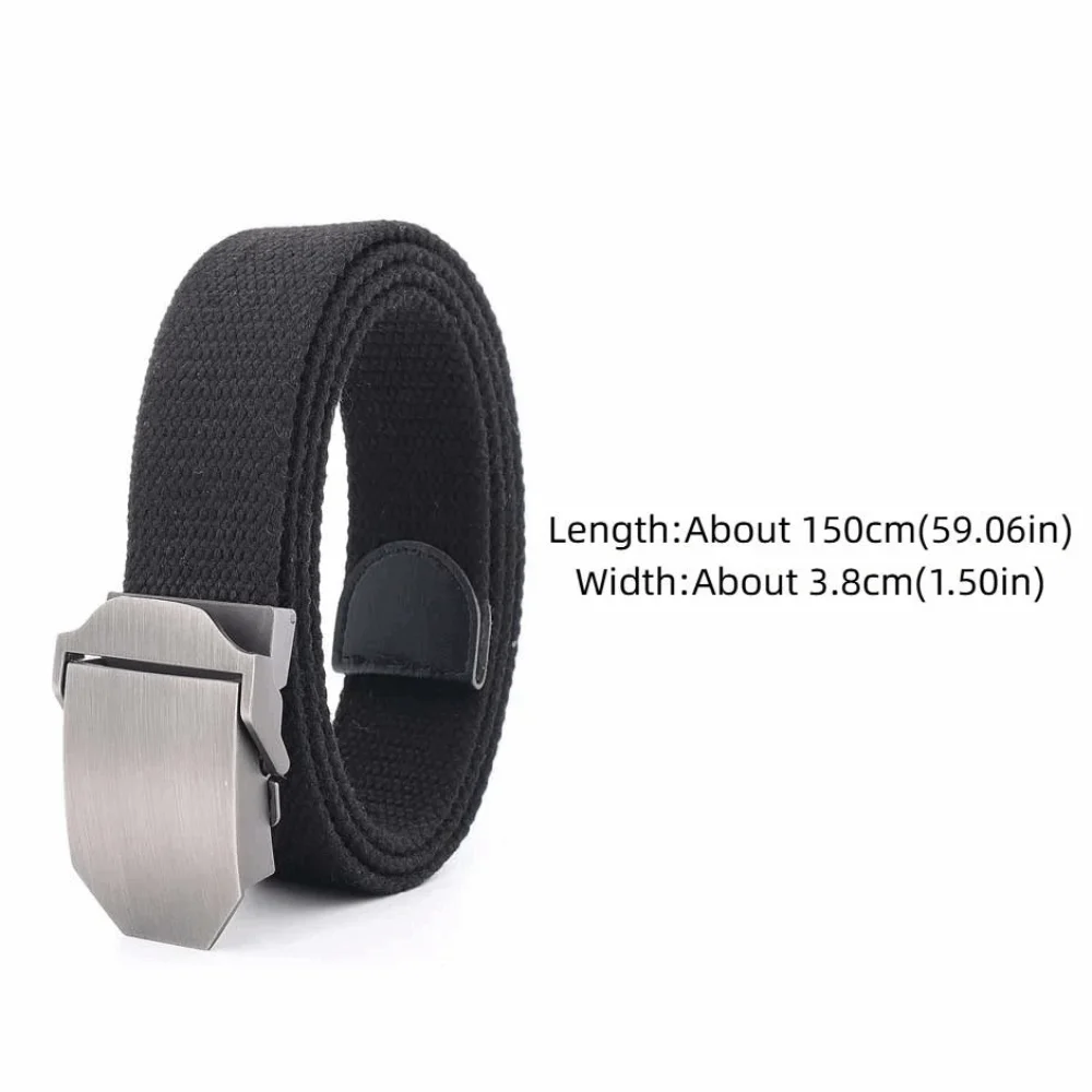 جديد قماش الرجال حزام سبيكة مشبك بلون الرياضة حزام قابل للتعديل مقاومة للاهتراء حزام عمال
