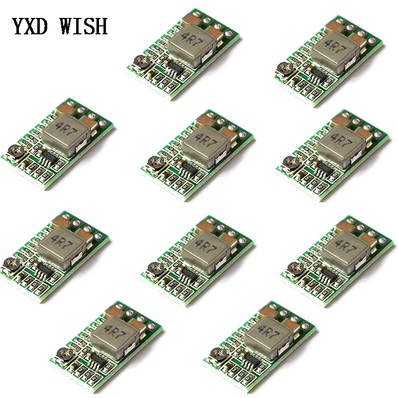 5pcs Mini DC-DC 12-24V To 5V 3A Step Down Power Supply Module Voltage Buck Converter Adjustable 97.5% 1.8V 2.5V 3.3V 5V 9V 12V