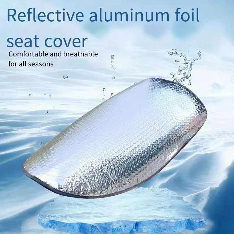 

"Breathable Comfort" Reflective Sunshade Cushion Cover For Electric Vehicles & Motorcycles - Dust-Proof, Insulated
