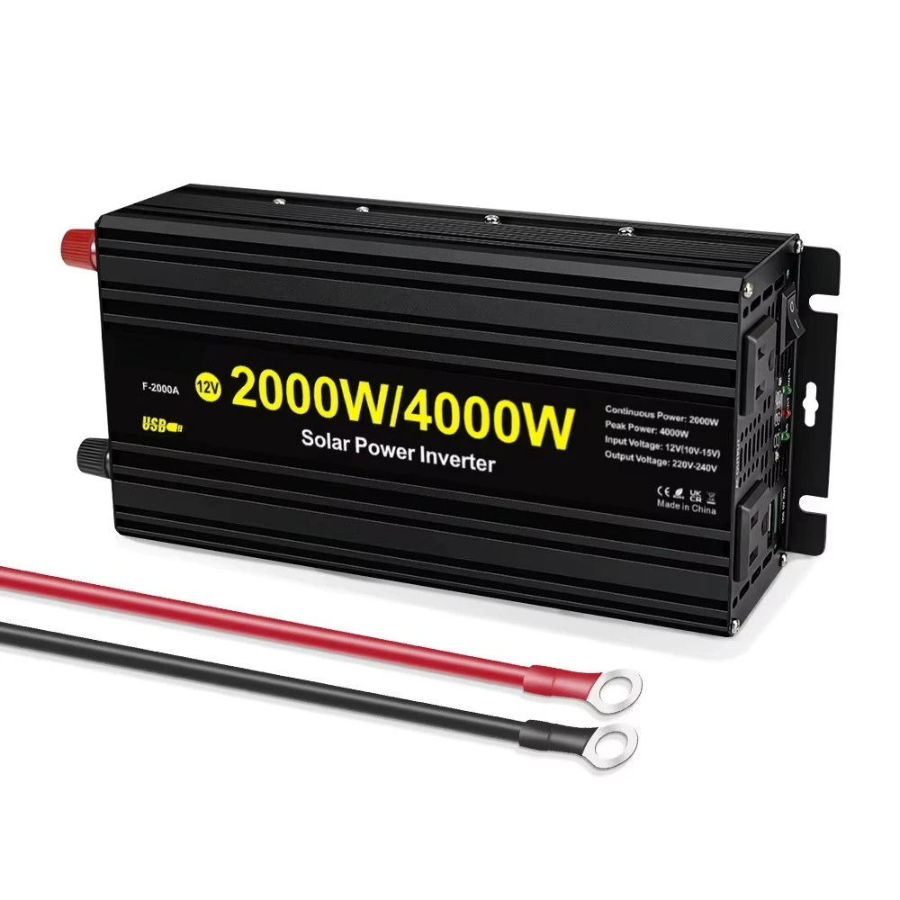 Inversor de Corrente 12V 110V 220V 2KW Conversor Off Grid 2000W 4000W DC para AC Conversor de 12V para 110V