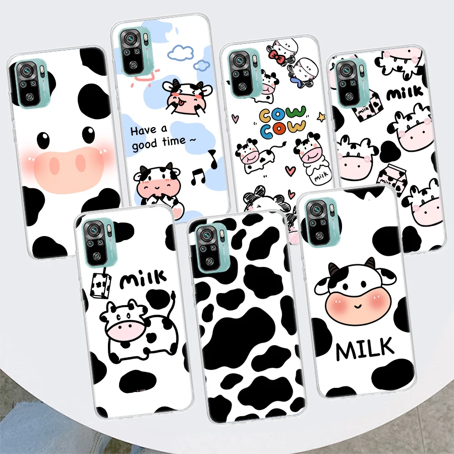 Dairy Cattle Cow Speckle Cute Phone Case For Xiaomi Redmi 12 12C 10 10C 10A 9T 9C 9A 9 8 8A 7 7A 6 6A K20 K30 K40 Pro S2 Fundas