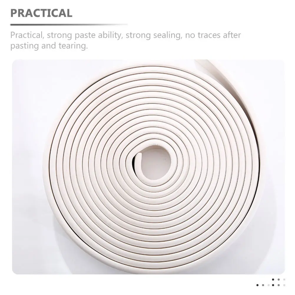 2Pcs Wall Stickers Caulk Strip Sealing Tape Plastic Self Adhesive Peel Stick Flexible for Bathroom Kitchen Sink Bathtub Toilet