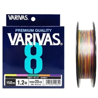 Línea trenzada Original VARIVAS 8 8X 150m 300m 5 colores todo para sedal de pesca línea de PE multifilamento MaxDrag para pesca de mar de agua salada