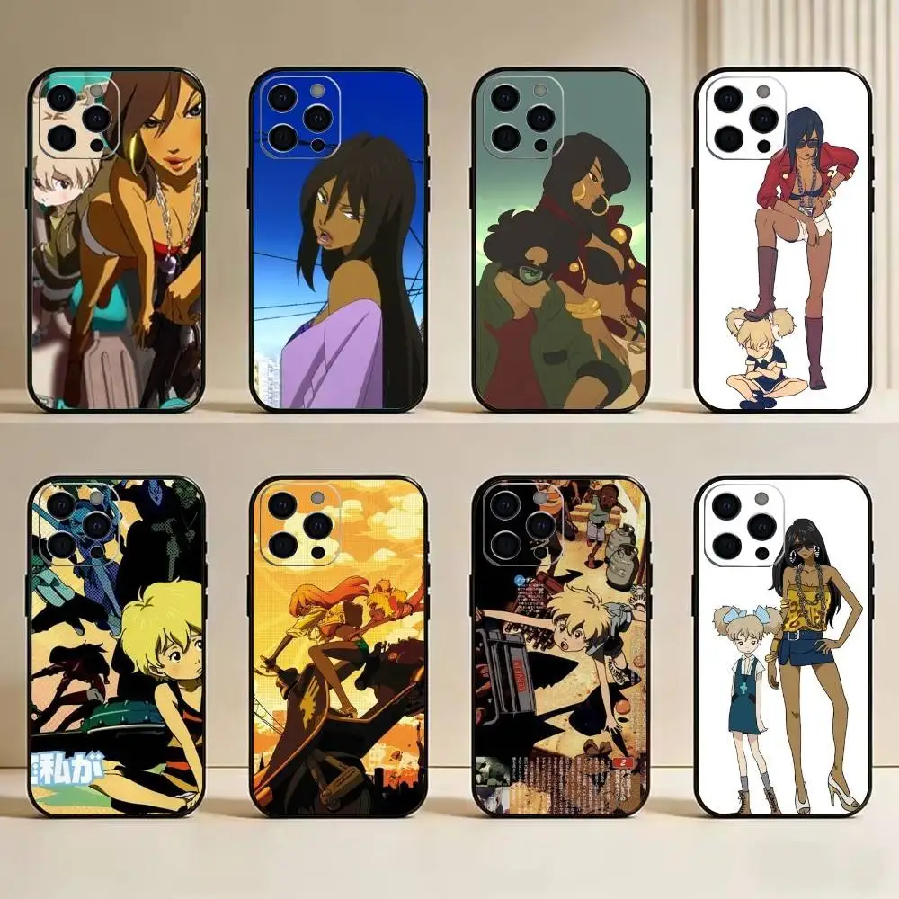 Capa de Celular Michiko Malandro-Hatchin Morenos-Atsuko para iPhone 17, 16, 15, 14, 13, 12, 11 Plus, Pro Max e Outros Modelos – Capa Protetora Preta Macia