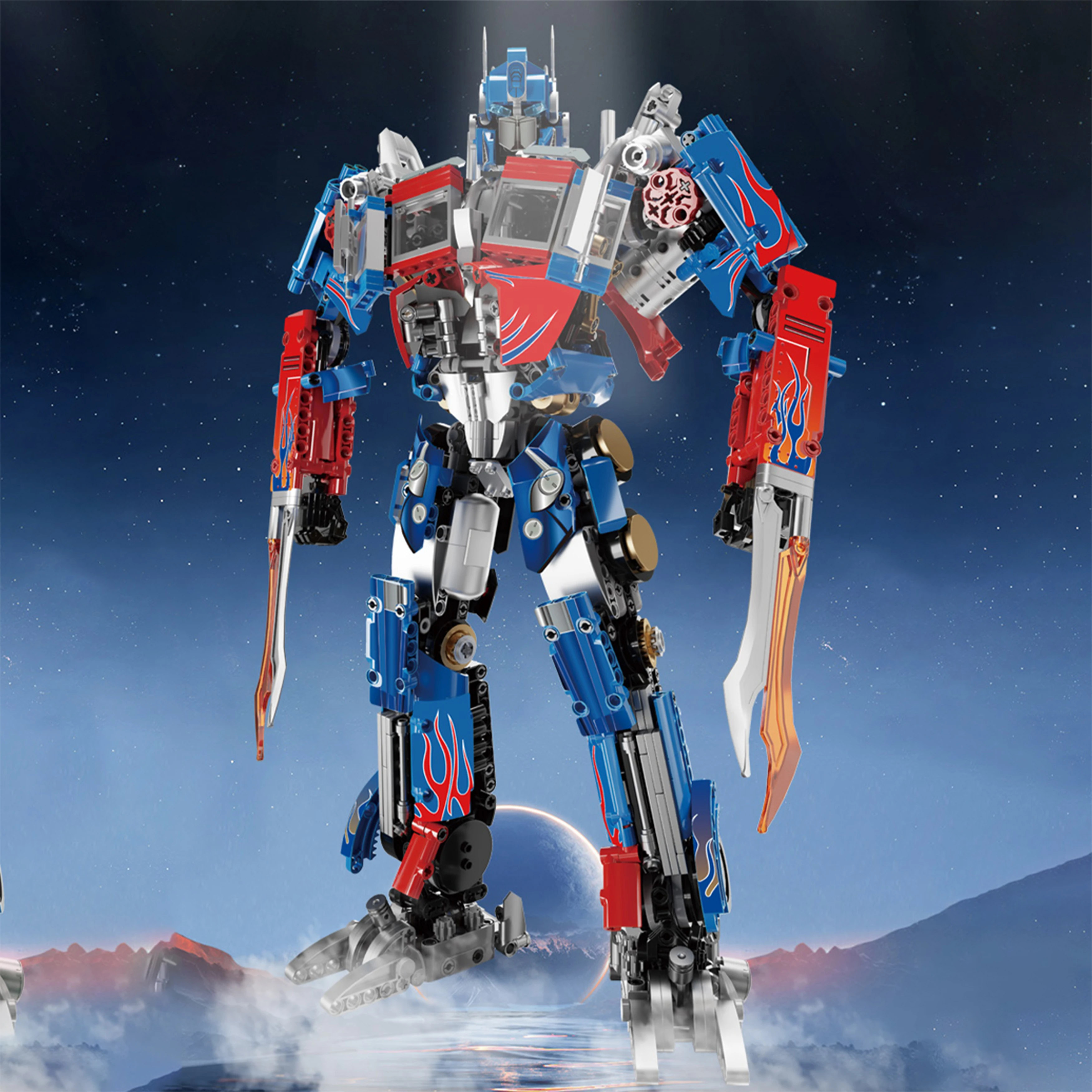 1891 Uds. Película Hero Optimus Prime Robot figura de acción MOC modelo de bloques de construcción DIY juguete para adultos niños regalo regalos de navidad
