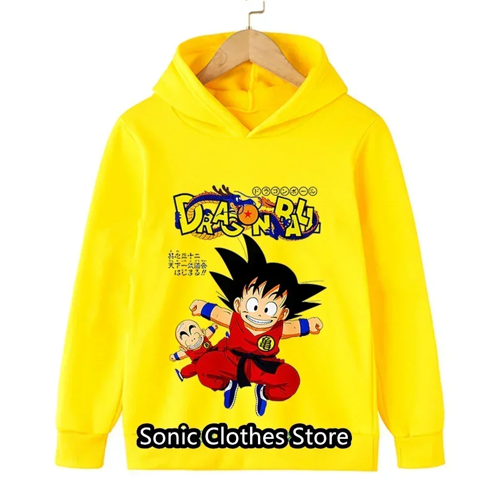 

New Anime Dragon Ball Hoodie Kids Super Digital Printing Hoodie Hooded Sweater Baby Boy Clothes Children's Clothing