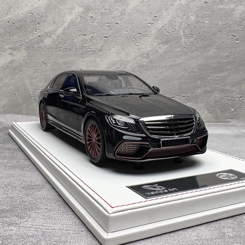 차량 아트 1: 18 S65 W222 S63 4MATIC 자동차 모델