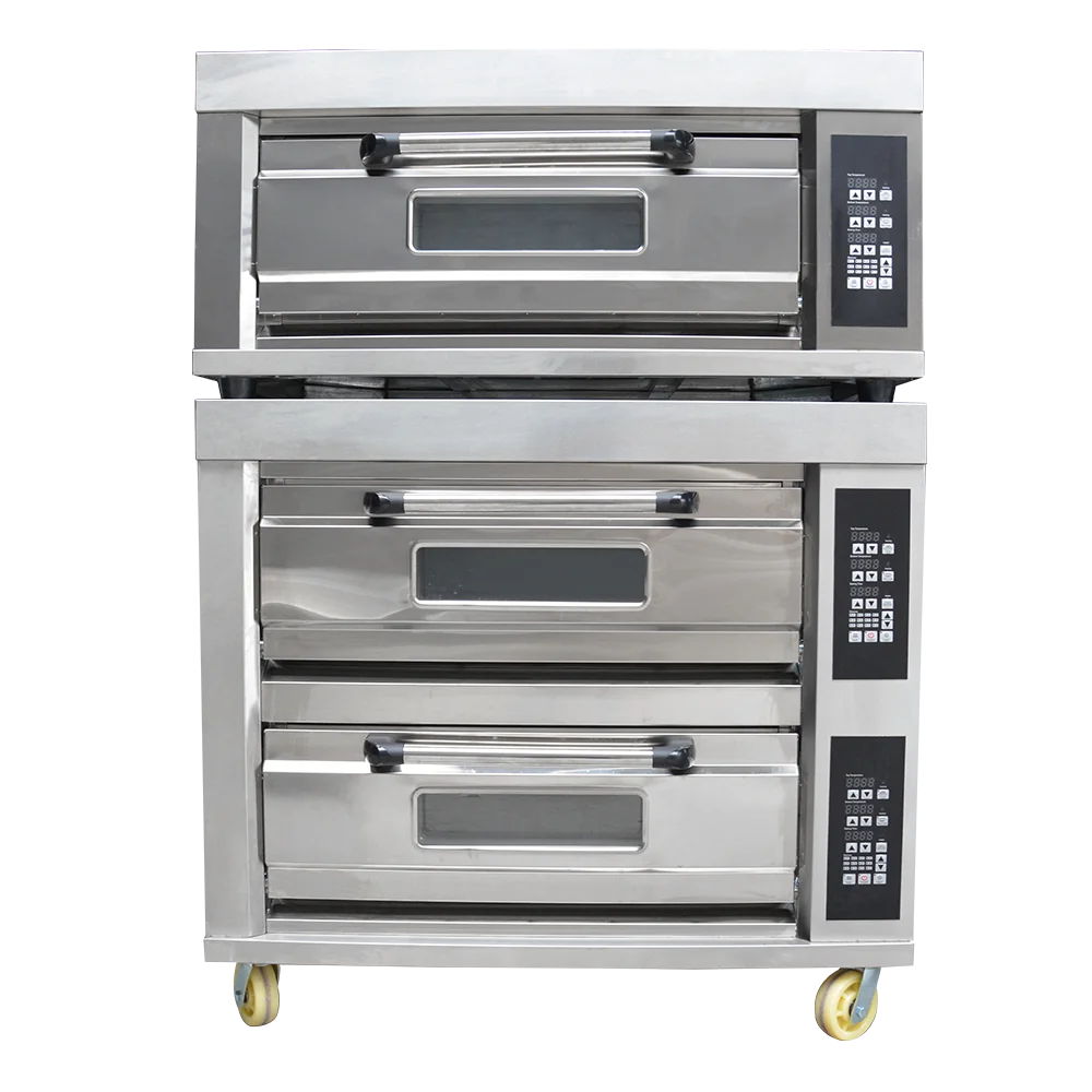 1 Layer 2 Layers 3 Layers Pizza Oven Gas Electric Commercial Bread Oven Available with Digital Control Panel