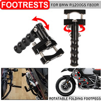Front Footrest Rotatable Highway Pegs Motorcycle Footpeg 22-28mm For BMW R1200GS ADV R1250GS For voge 525 dsx 900dsx For XADV750