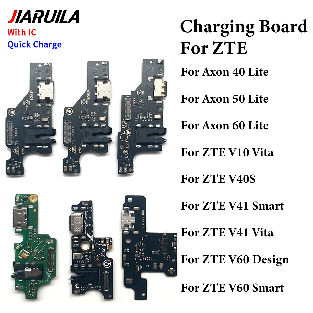 Для ZTE Axon 40 50 60 Lite V Smart 2050 V40 V41 Vita V40S V41 V60 Design USB-порт для зарядки, док-станция, разъем зарядного устройства, гибкая плата.