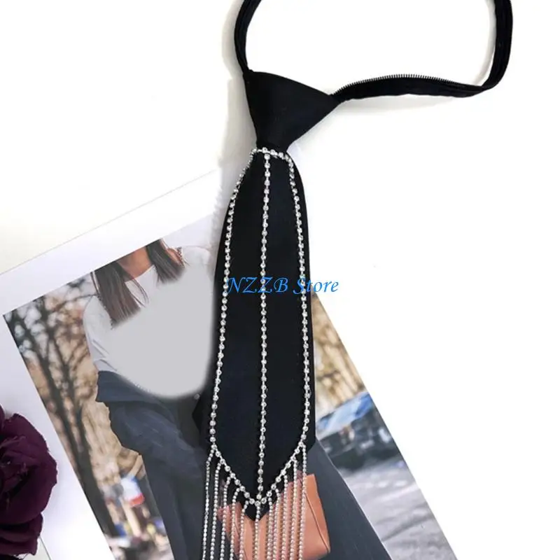 T21F التعادل الموحد لـ Janpanese JK TIE RINESTONSTONS شرابات SEIFUKU COSPLAY #3