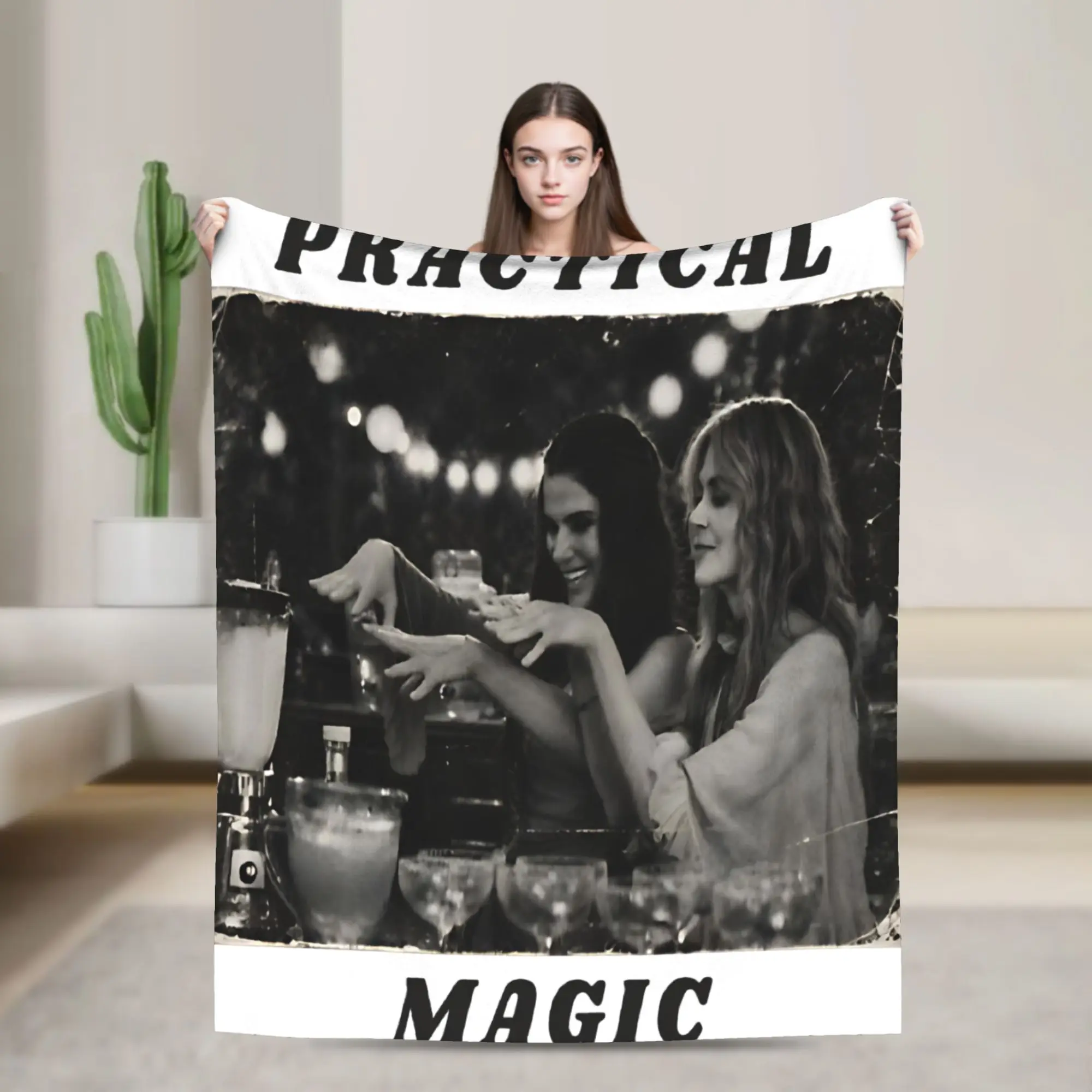 Comfortable Practical Magic Witchy Witchcraft Halloween Vintage Blanket Accessories Bed Decorative  Throw Blankets