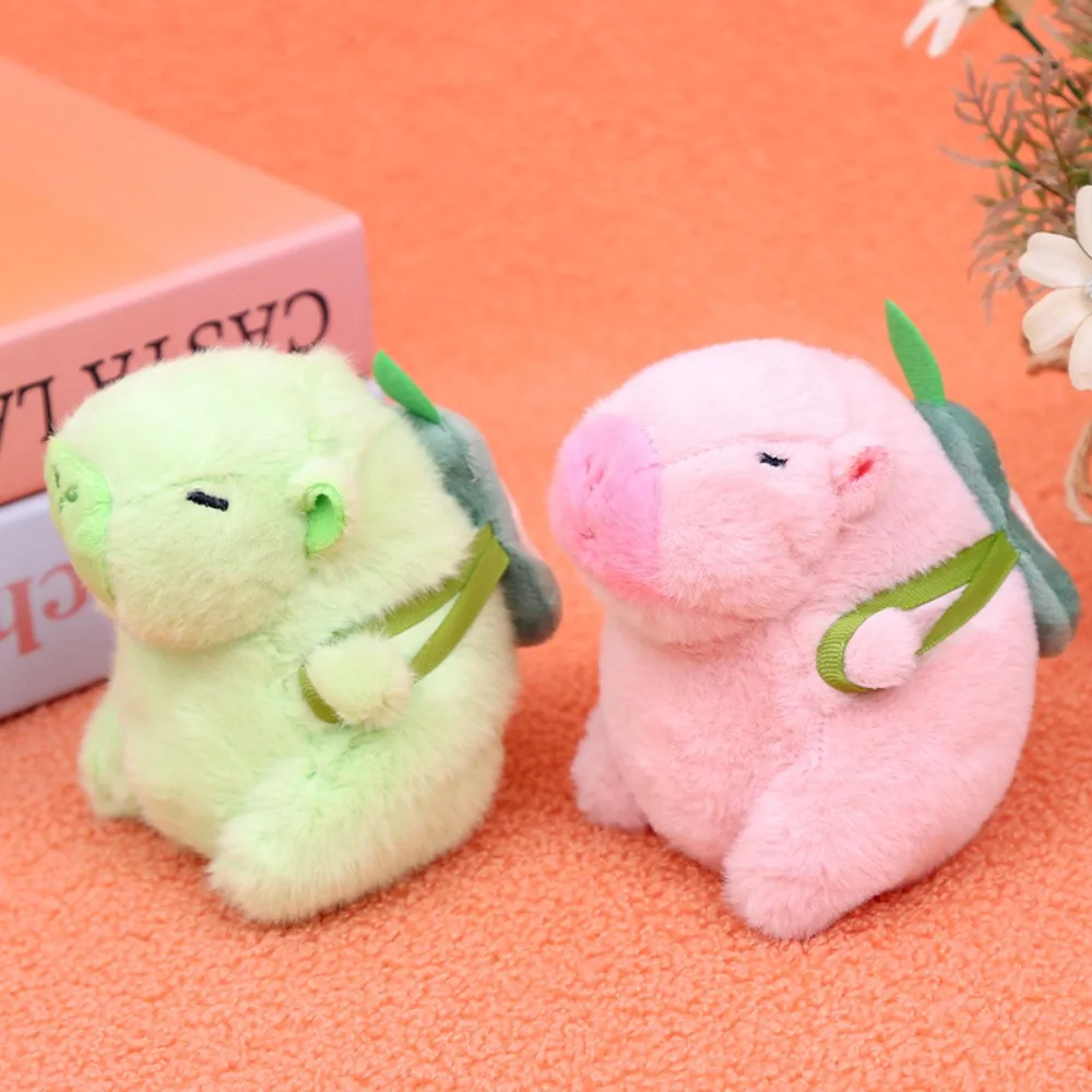 Multicolor Capybara Plush Toy Capybara Pendant Dolphin Green Pendant Charcoal Green Dolphin Bag Pendant Small Doll Keychain