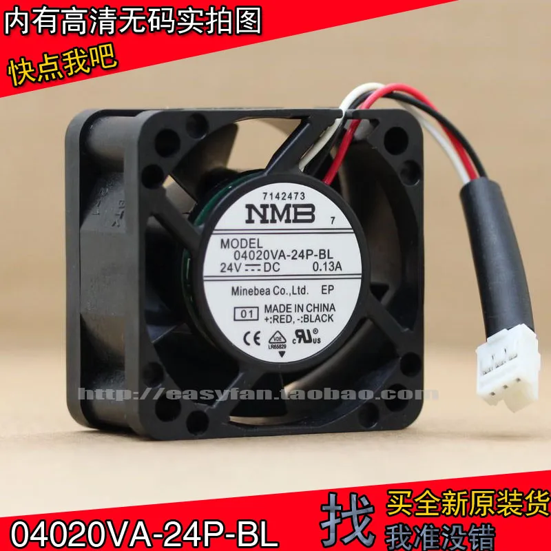 

NEW NMB-MAT NMB 04020va-24p-bl 4020 24v 0.13a 4CM FOR Yaskawa Servo cooling fan
