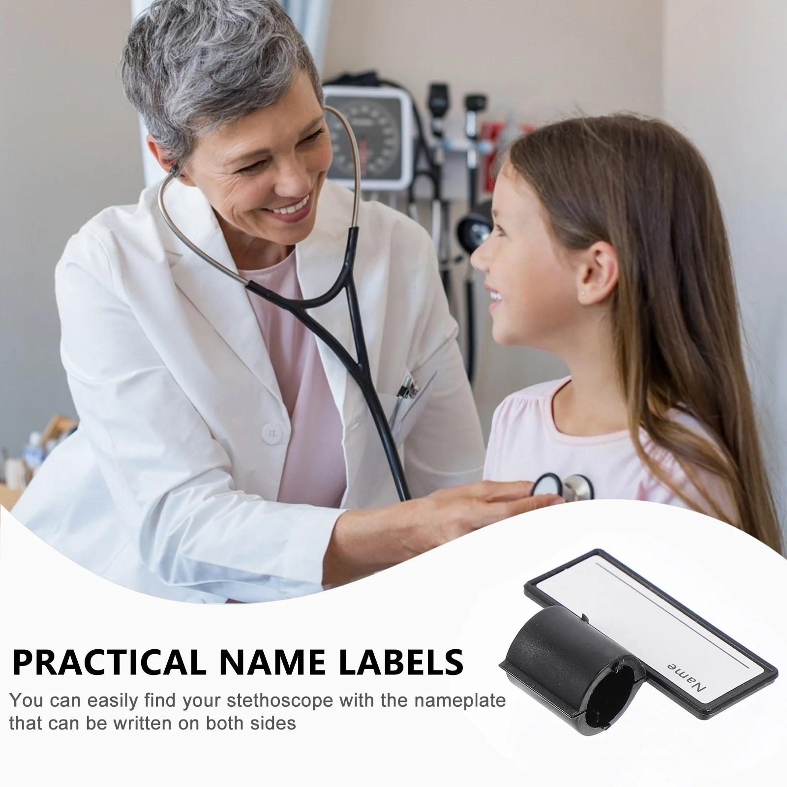 Stethoscope Marker Practical Name Labels Marking Tag Tags Plastic Abs Write-on Work