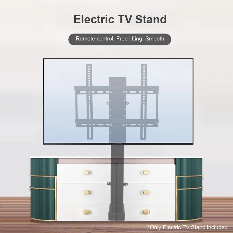 1000N TV Lift Motorized Remote Control 800mm Stroke Electric DC Motor Plasma LCD Stand Lifter Cabinet TV Mount Bracket