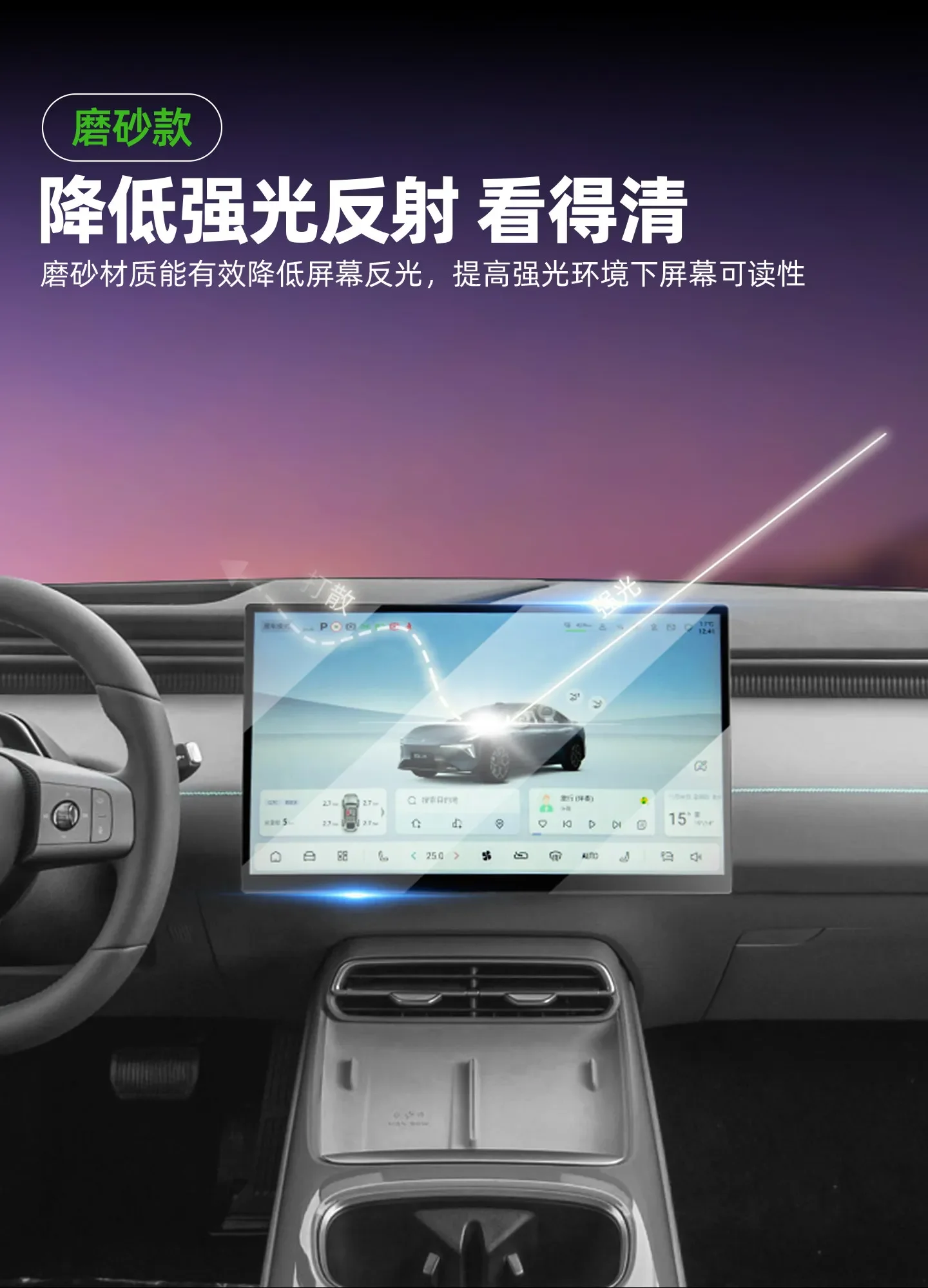 Car Navigation Instrument Screen Tempered Film High Definition Film Protection Accessories For Changan Deepal S05/S07 2026 detail image 11
