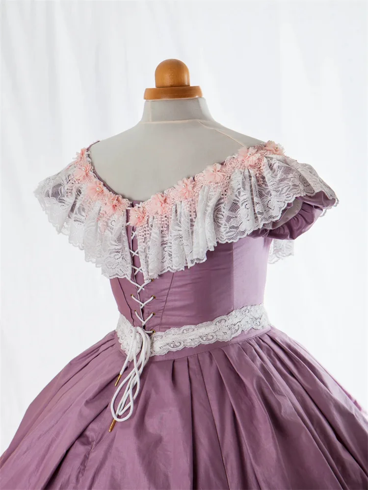 Историческое викторианское вечернее платье принцессы времен Гражданской войны, элегантное винтажное готическое бальное платье в стиле стимпанк, гражданская война, Южная Белль