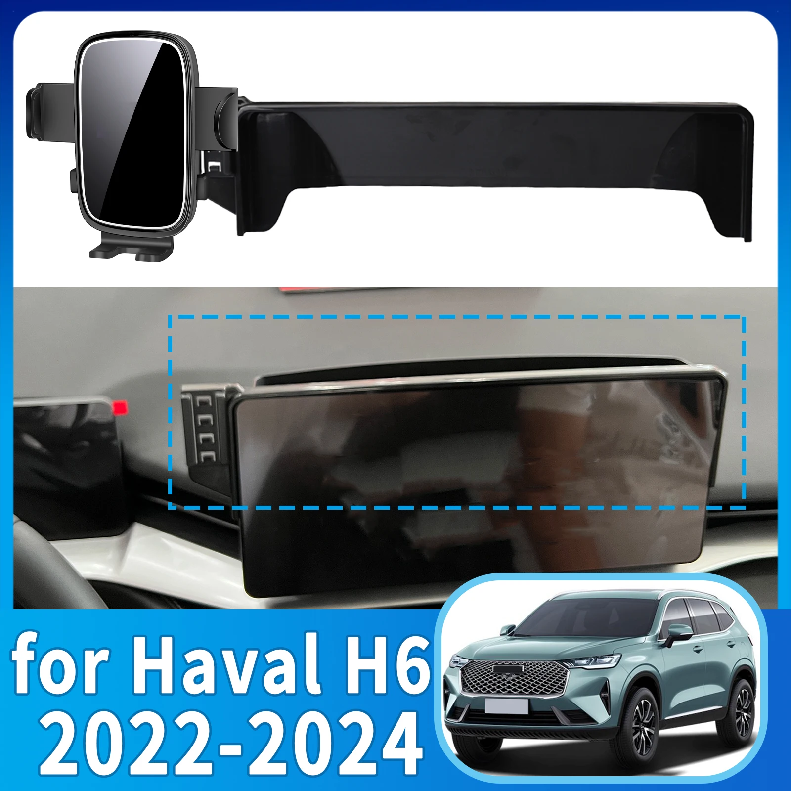 

fit for Toyota Tundra 2022 2023 2024 Phone Holder, Dashboard Screen Mount Bracket Easy Installation​​ Car accessoires