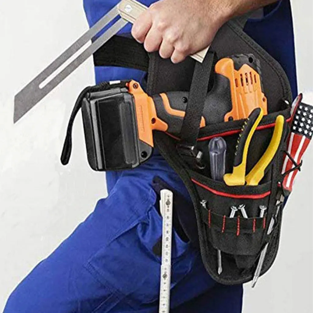 Sturdy Electrician Drill Holder For Secure Tool Organization Wide Application Waist Belt Storage