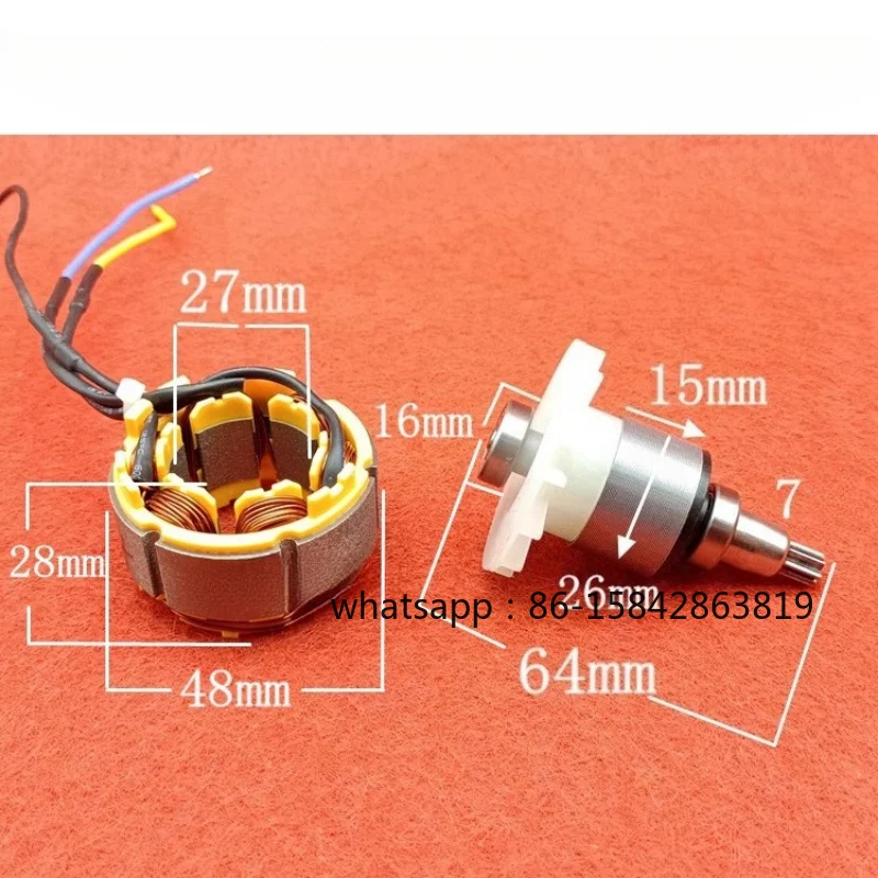 Rotor Stator Coil Control Board Routing Switch Motor for Dayi Model 2106 Brushless Lithium-Ion Electric Wrench