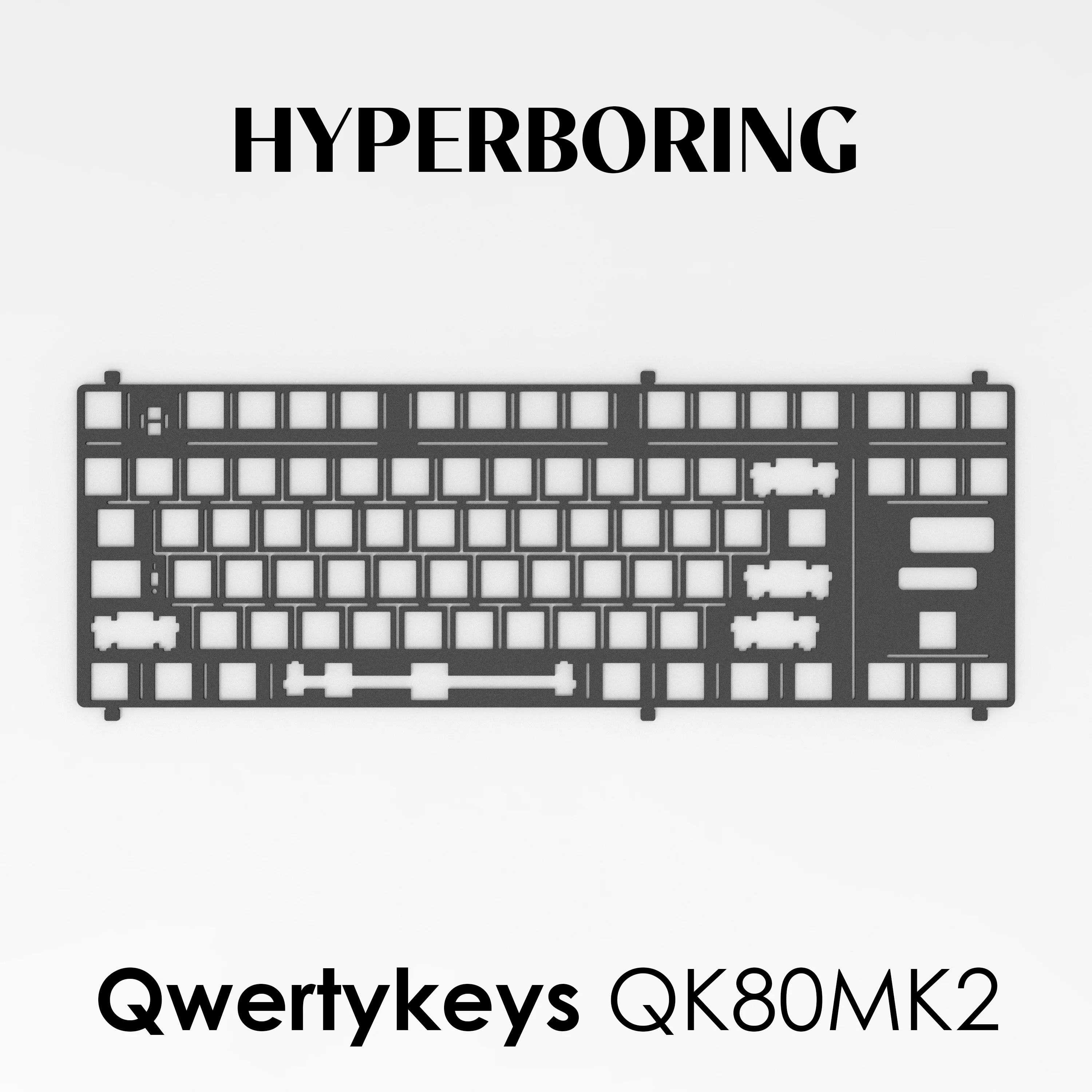 

Qwertykeys QK80MK2 Keyboard Plate Custom PC PP POM FR4 Aluminum Carbon Fibre Positioning Plate Mechanical Keyboard Accessories