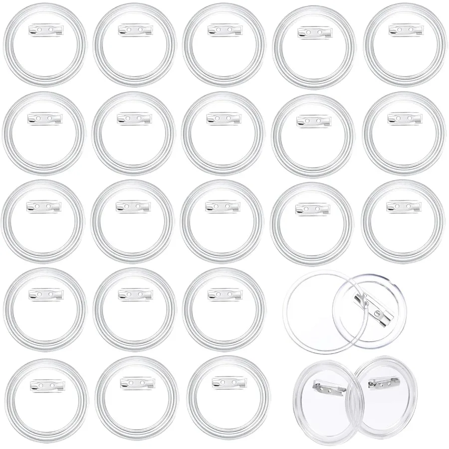 

25 шт., акриловая кнопка «сделай сам», значок, прозрачная кнопка для рукоделия с булавкой, круглые кнопки с изображением, пустые кнопки для поделок своими руками и