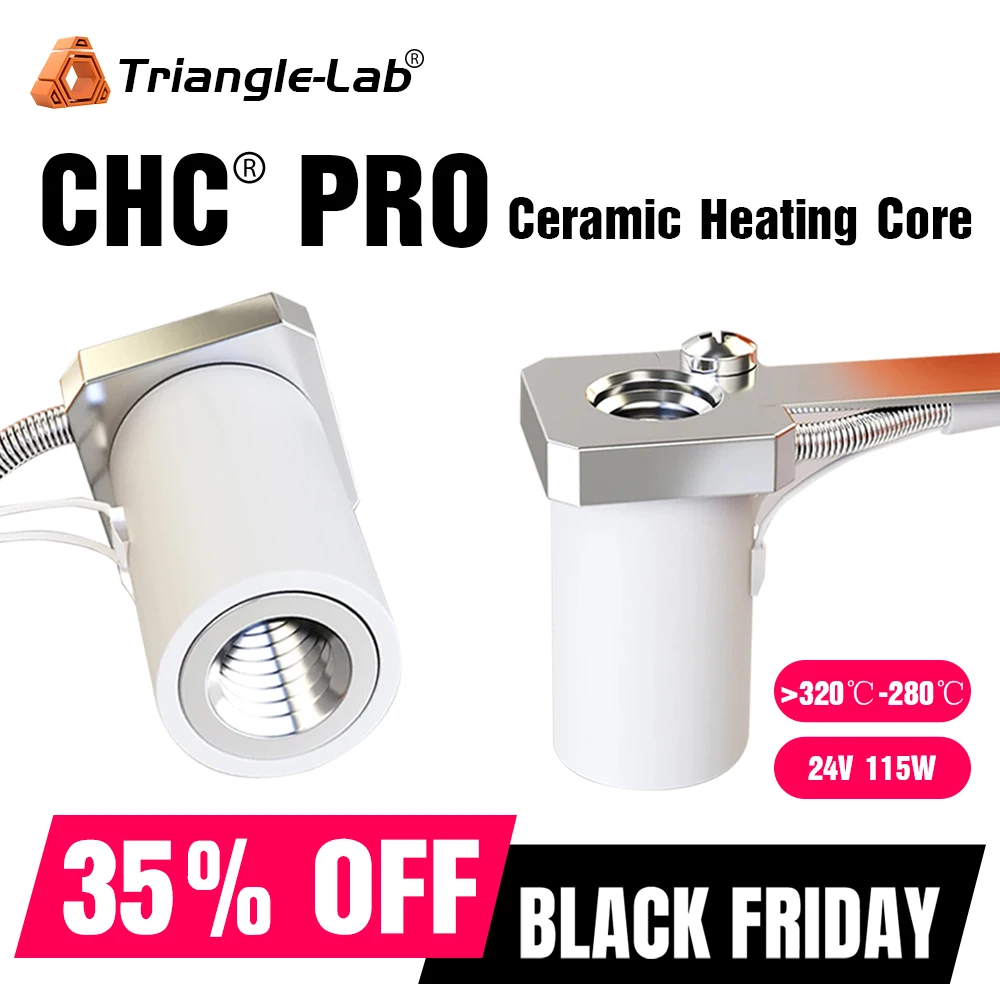 Комплект RS Trianglelab 115 Вт высокой мощности CHC Pro, керамический нагревательный сердечник, быстрый нагрев для Ender 3 Volcano Hotend CR10 mk3s blv