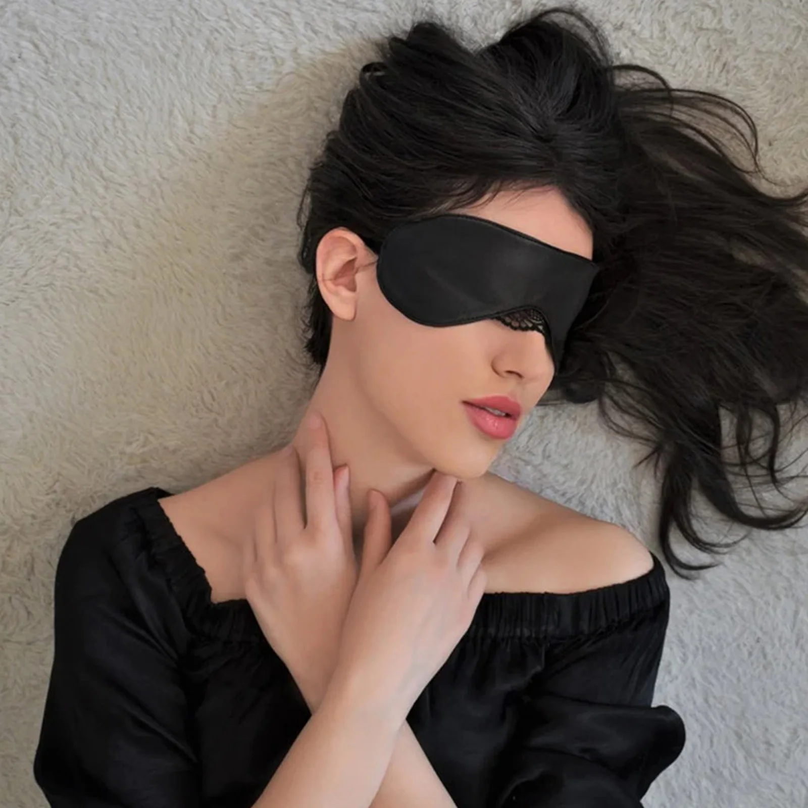 Maschera Sexy da Donna Regolabile in Pelle PU per Cosplay, Maschera per Ballo in Maschera, Accessori per Costume di Halloween, Maschera per Feste