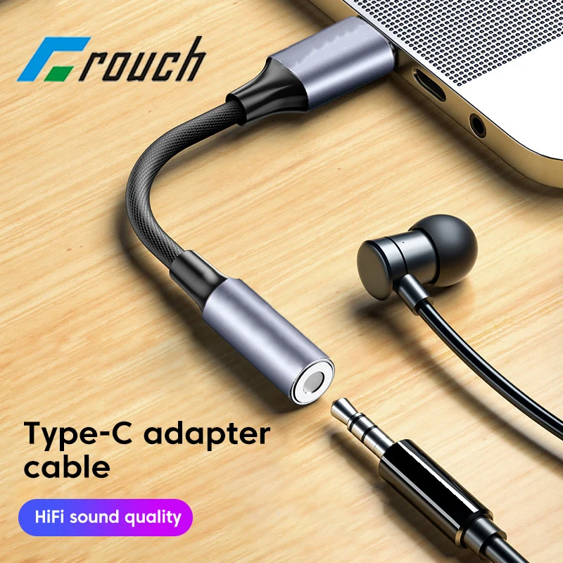 كابل مقبس صوتي من نوع USB إلى C ، محول صوت HiFi ، محول سماعات الرأس AUX ، كابل الكوع لهاتف S23 Ultra ، S22 ، xiao #1