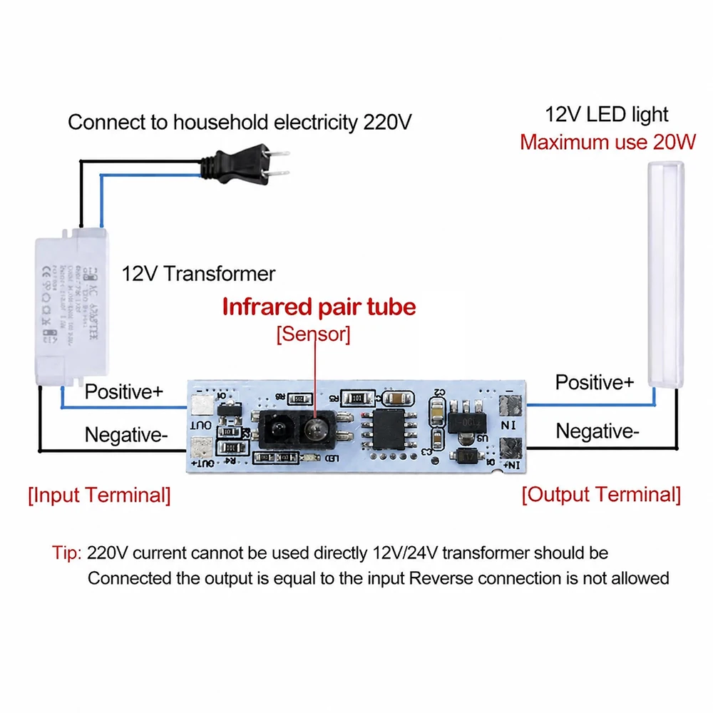 LED Dimming Control Lamps Capacitive Touch Sensor Switch DC 5V 24V Sweep Dimmer For Smart Home Lamps Hand Sweep Switch Module view 4