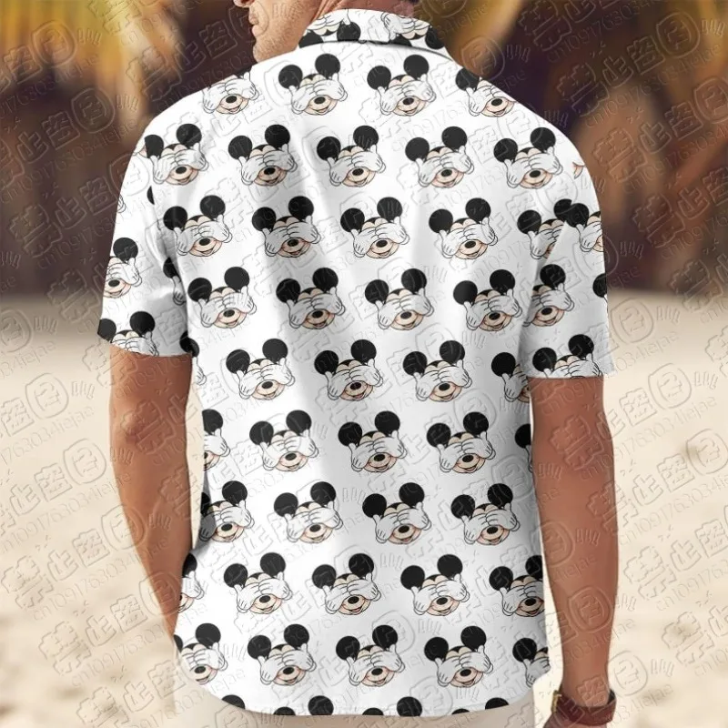 2026 Mickey Mouse Button Shirt, Mickey and Friends Hawaiian Shirt, Tropical Summer Button Shirt, Comfortable and Breathable view 3
