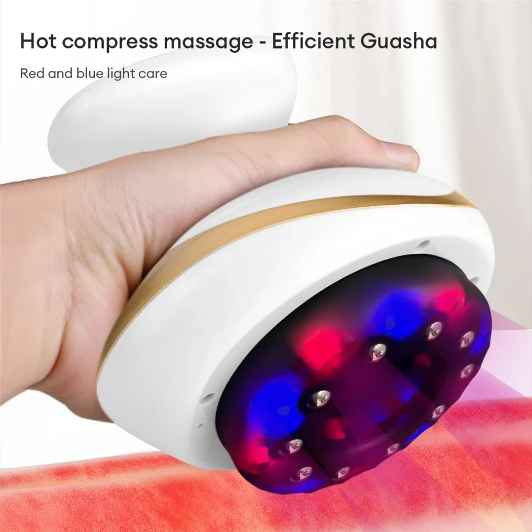 

Emeka Electric EMS Body Massager Cupping Massage with LCD Guasha Scraping Vacuum Suction Cup IR Heating Fat Burner Slimming