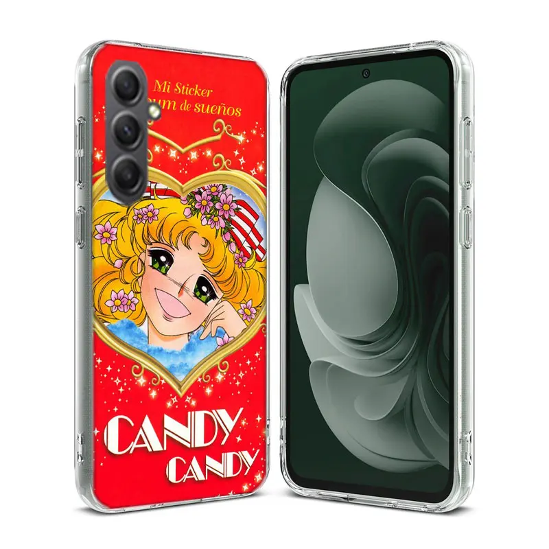 Anime Candy Candy Shell Phone For Samsung Galaxy Note 20 Ultra 10 Lite 9 8 A05S A50 A30 A20 A03 A04 A02S A70 A40 A10 A21 A11 A01