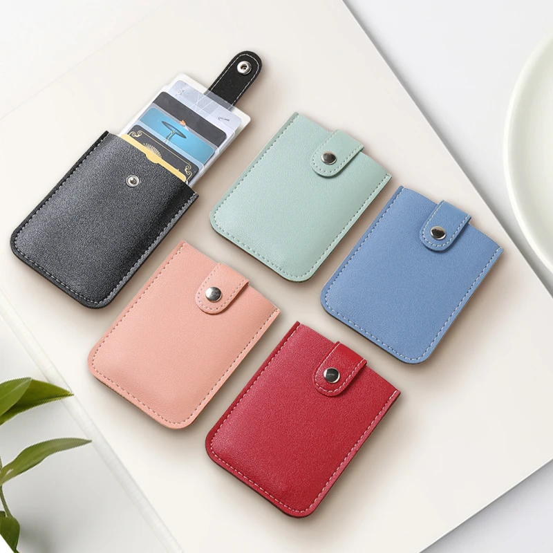 

Pull-out Card Package One-piece Bank Credit Card PU Leather Portable Thin Card Holder Tide Unisex Card Holder Christmas Gift