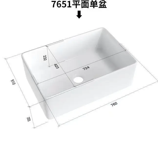 Cream Wind Semi-embedded Ceramic Countertop Basin Toilet Floor-to-ceiling Bathroom Cabinet Combination French Vegetable Basin Si