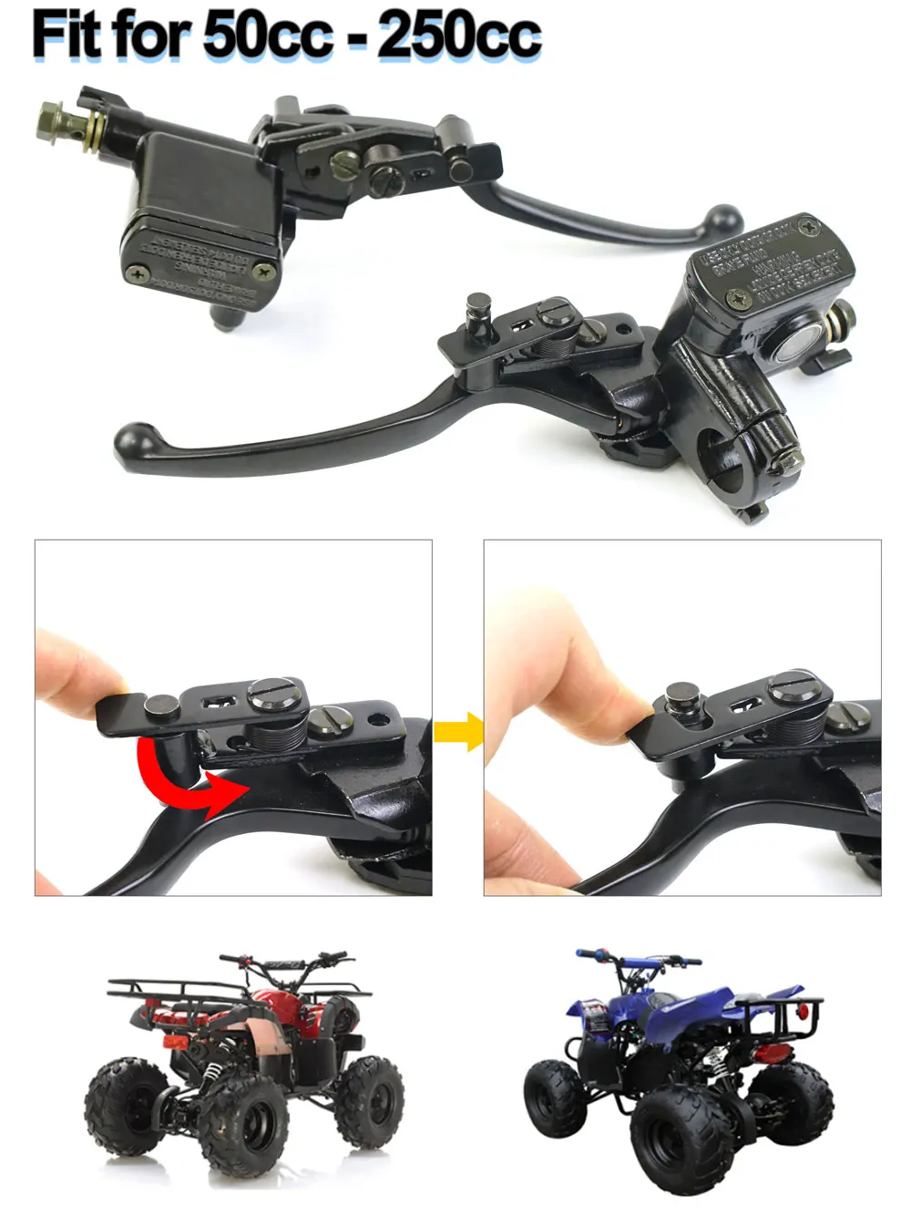 AliExpress Fireyouracing Motorcycle Brake Pump Front Master Cylinder Hydraulic Brake Lever Right for Dirt Pit Bike ATV Quad Moped Scooter Buggy Go Kart