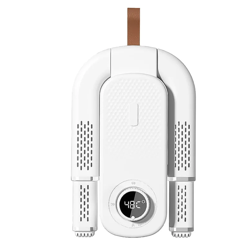 2025 توقيت ذكي المحمولة مجفف الأحذية الكهربائية متعددة الوظائف للطي توسيع إزالة الروائح الكريهة التعقيم للمنزل