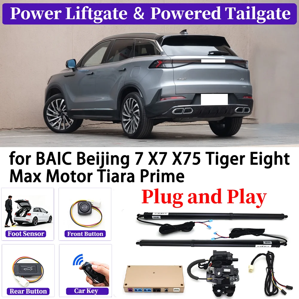 for BAIC Beijing 7 X7 X75 Tiger Eight Max Motor Tiara Prime Car Automatic Power Liftgate Kit Smart Auto Electric Tailgate System