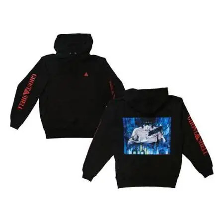 Ghost in the Shell Unisex Fashion Street Casual Print Vintage Loose Couples Oversized high quality Comfortable Fleece Classic