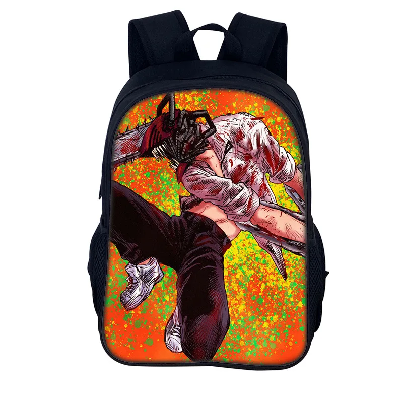 Anime Chainsaw Man Backpack for Teenager Denji Pochita Children School Bags GirlsDaypack Makima Power Rucksack Laptop Backpacks